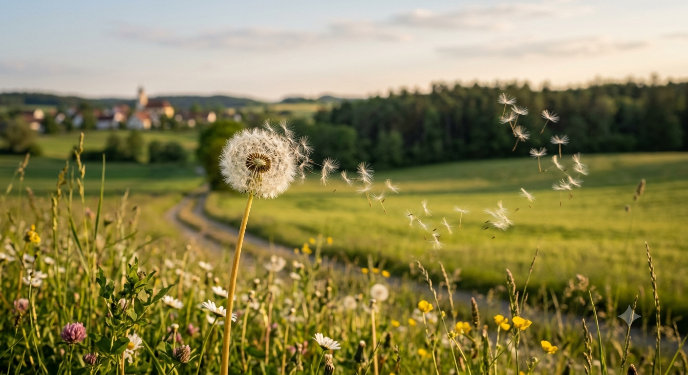 Pusteblume im Wind
